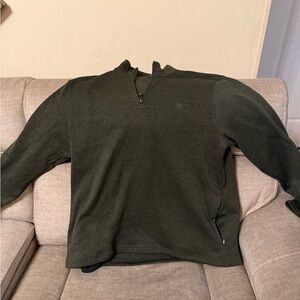 Chaps Men's Dark Green Zip-Up Sweater